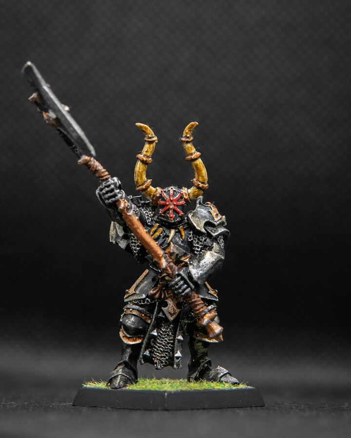 Hand-painted fantasy warrior miniature