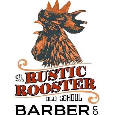 The Rustic Rooster Barber Co. logo